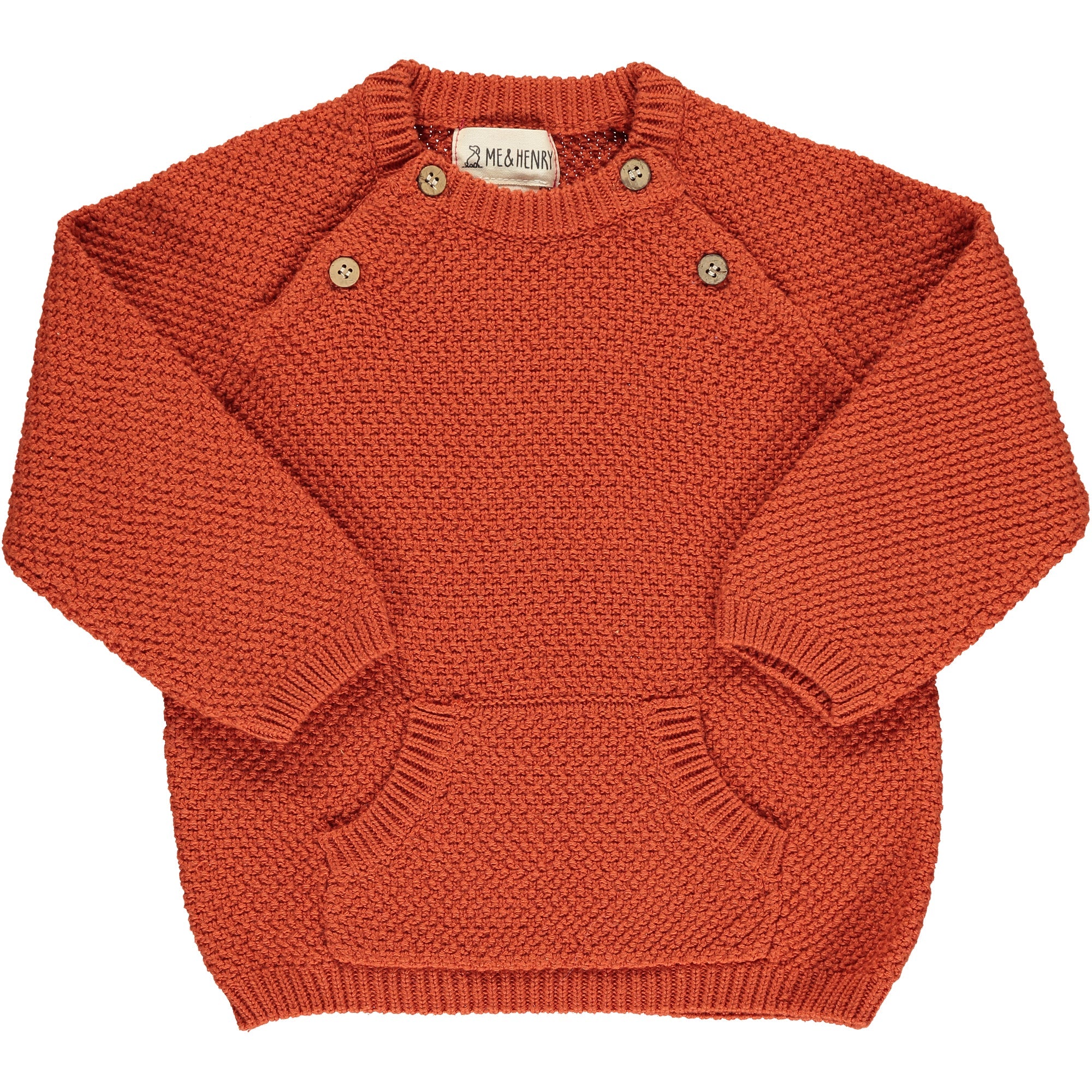 Me & Henry Rust Knit Sweater 0-3m