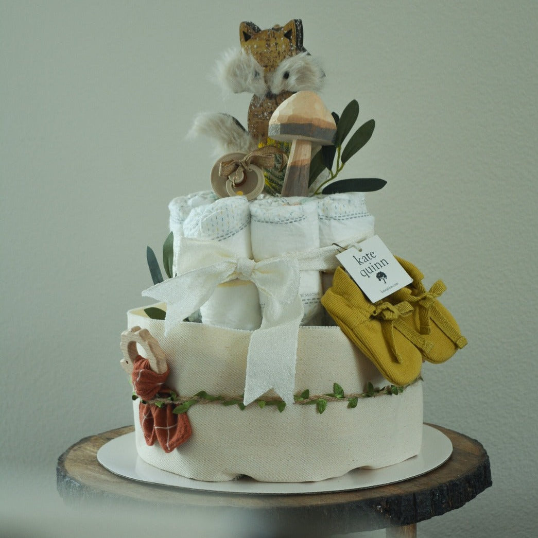 Woodland Diaper Cake