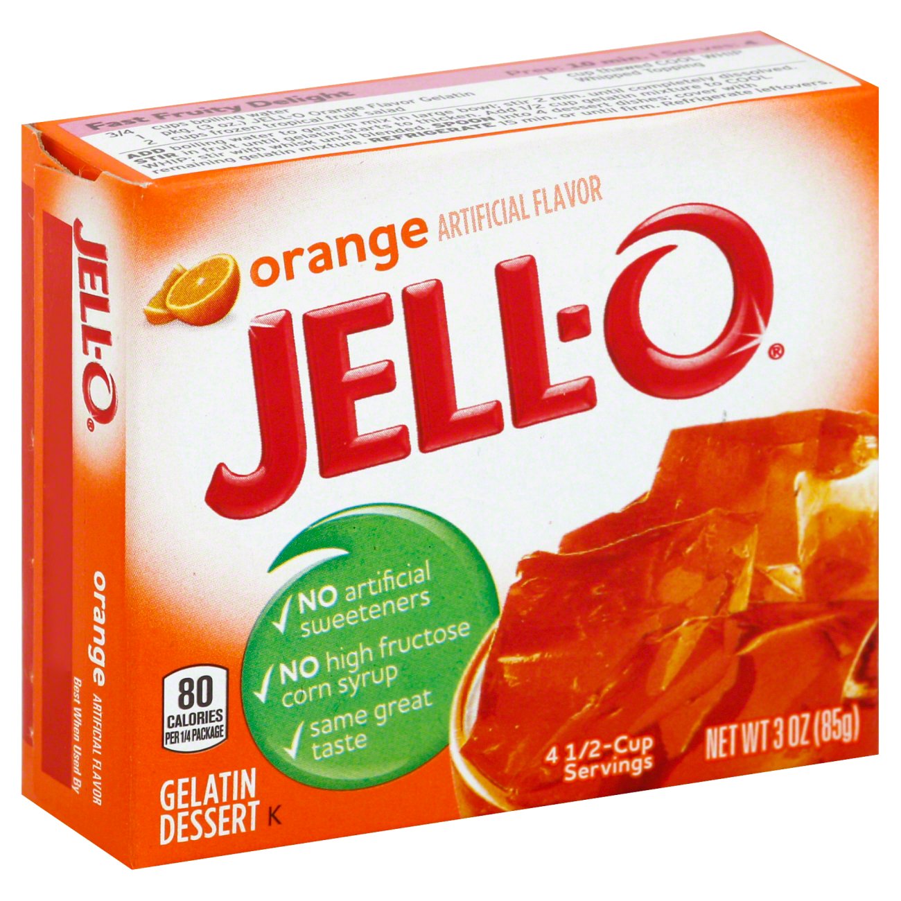 Jell-O Orange Gelatin 3oz