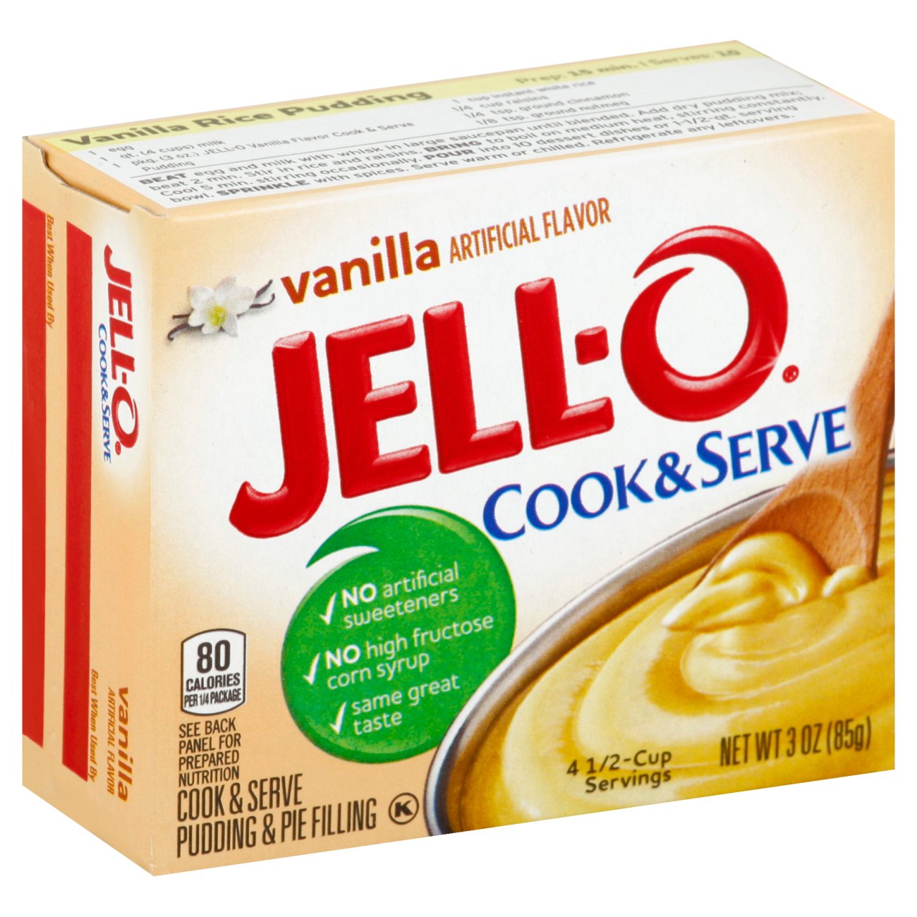 Jell-O Cook & Serve Vanilla Pudding 3 oz