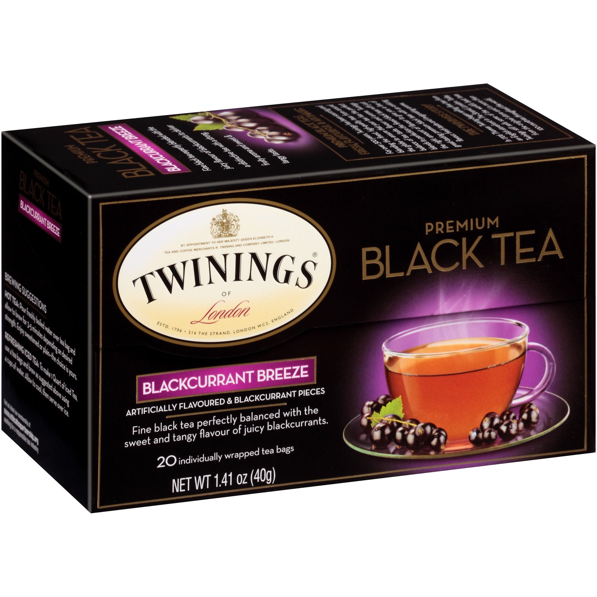 Twinings Blackcurrant Breeze Black Tea 20ct