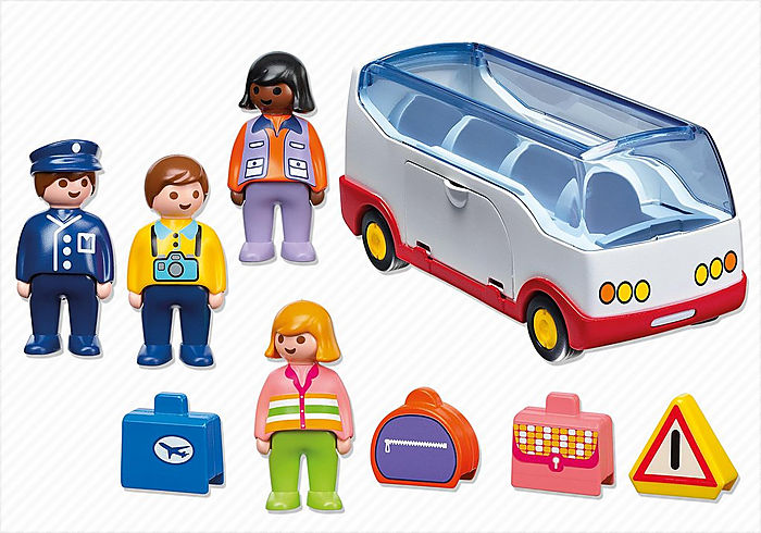 Playmobil 1.2.3. Airport Shuttle Bus Item 6773