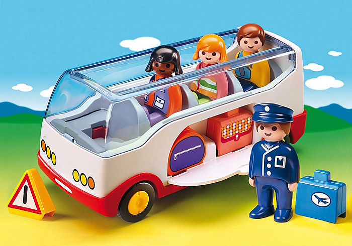 Playmobil 1.2.3. Airport Shuttle Bus Item 6773