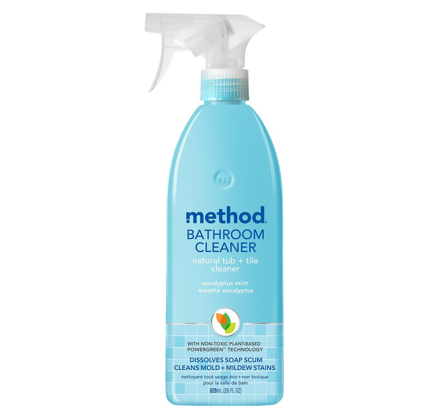 Method Cleaner Tub & Tile Eucalyptus Mint Spray Bottle 28 oz