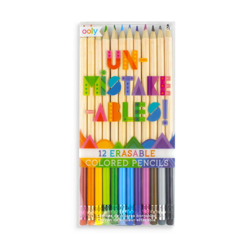 Ooly Un-Mistake-Ables! Erasable Colored Pencils 1 Set