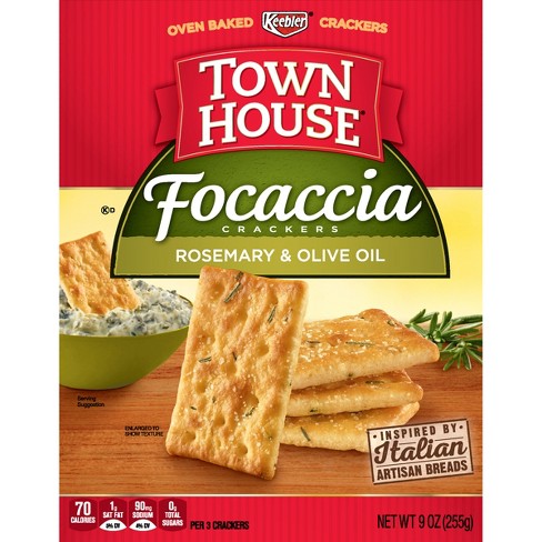 TownHouse Rosemary & Olive Oil Focaccia Crackers 9oz