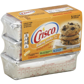 Crisco Butter Shortening Sticks 20 oz - 3 pack