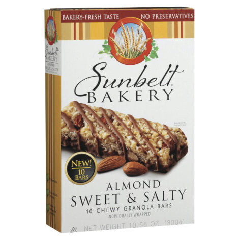 Sunbelt Bakery Almond Sweet & Salty Chewey Granola Bars 10ct