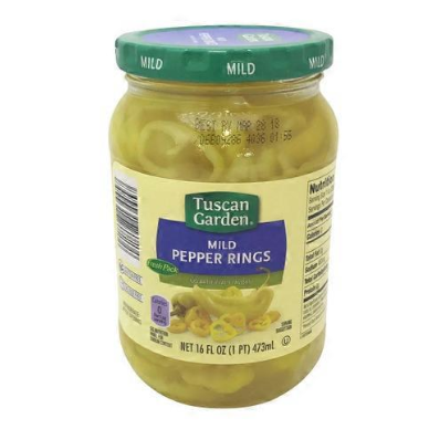 Tuscan Garden Mild Banana Pepper Rings 16 fl oz