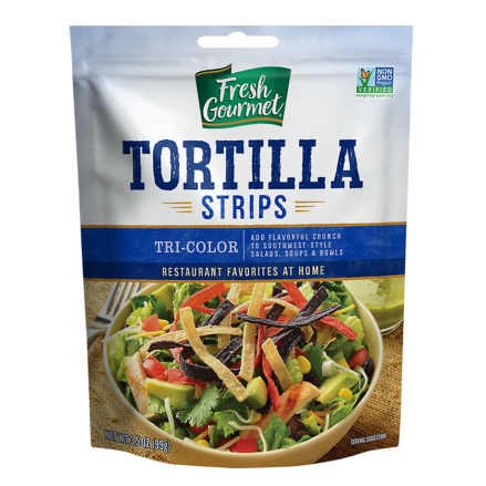 Tuscan Garden Tri-Color Tortilla Strips 3.5oz