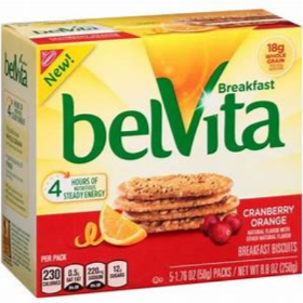 Belvita Cranberry Orange Breakfast Bar 5pk