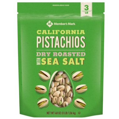 Member's Mark Dry Roasted With Sea Salt California Pistachios 3 lb