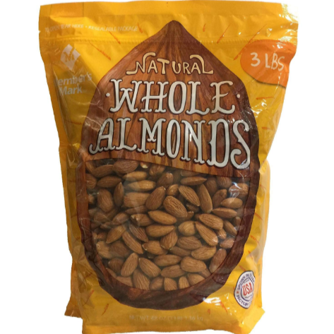 Member's Mark Natural Whole Almonds 48oz