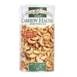 Superior Nut Company Lightly Salted Cashew Halves And Pieces 24oz