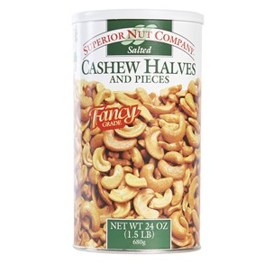 Superior Nut Company Salted Cashew Halves And Pieces 24oz