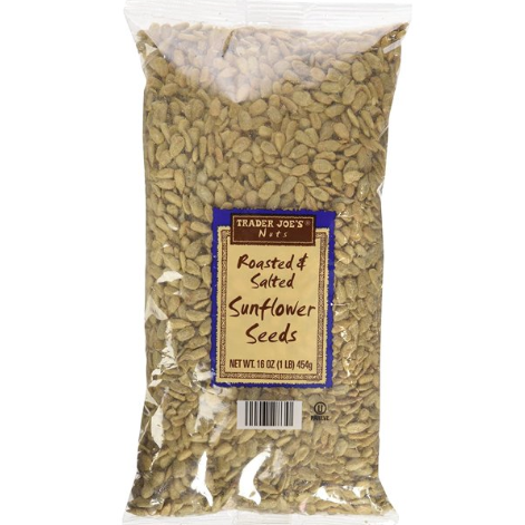 Trader Joe's Roasted & Salted Sunflower Seeds 16 oz