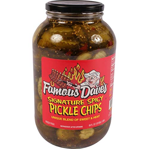 Famous Dave's Signature Spicy Pickle Chips 64 oz