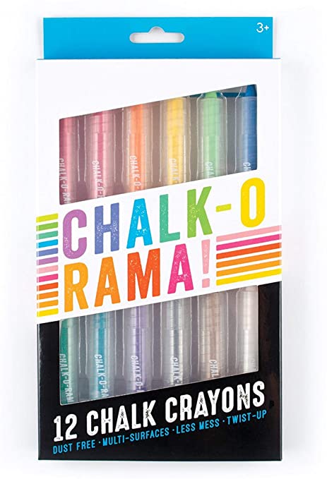 Ooly Chalk-O-Rama Dustless Chalk Sticks-Set of 12