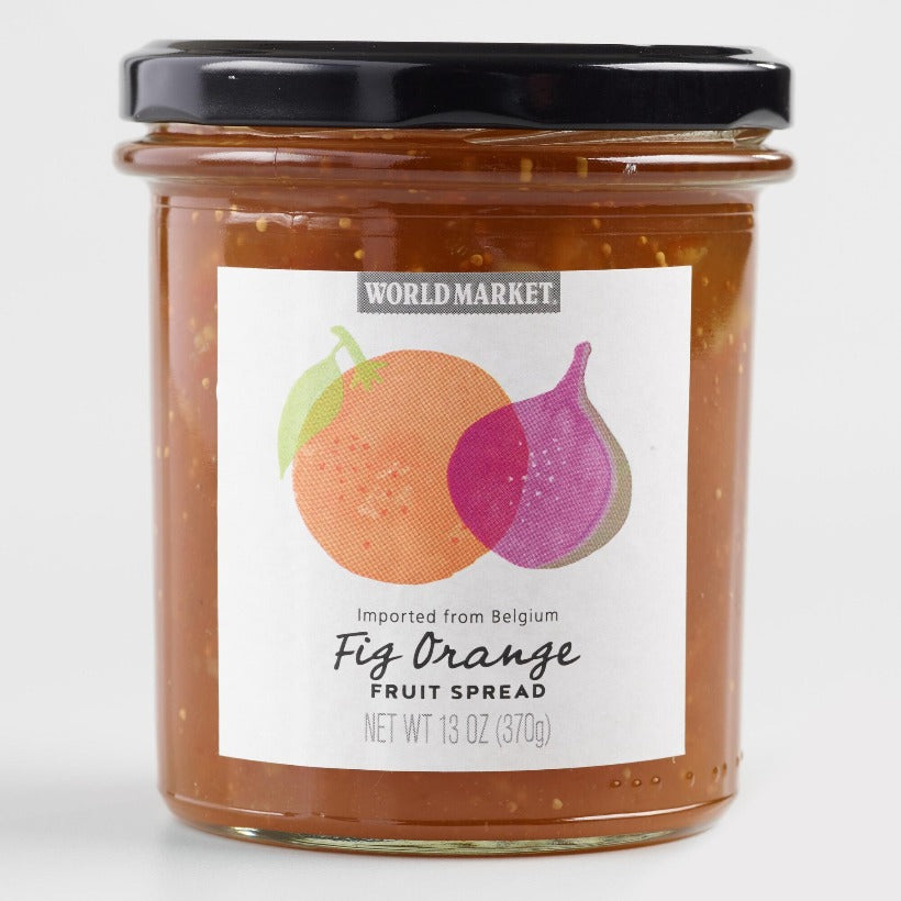 World Market Fig Orange Fruit Spread 13oz