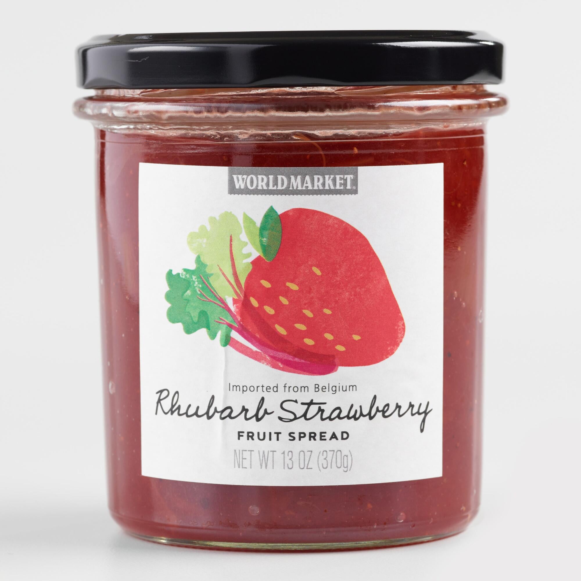 World Market Rhubarb Strawberry Fruit Spread 13oz