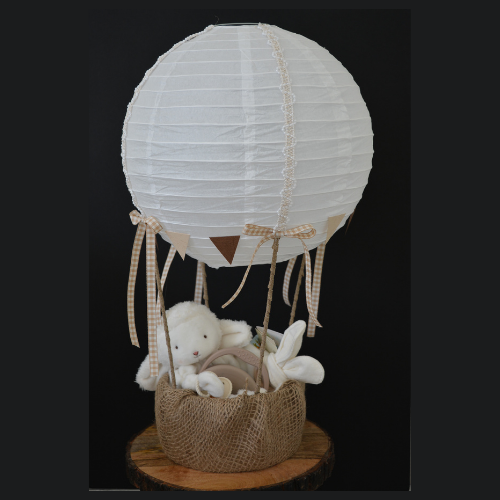 Hot Air Balloon Baby Gift Basket