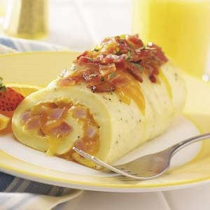 Egg, Cheese, Ham Roulade