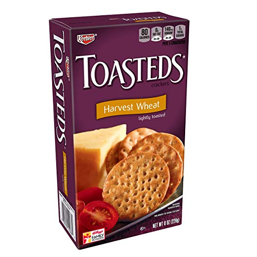 Keebler Harvest Wheat Toasteds Crackers 8 oz