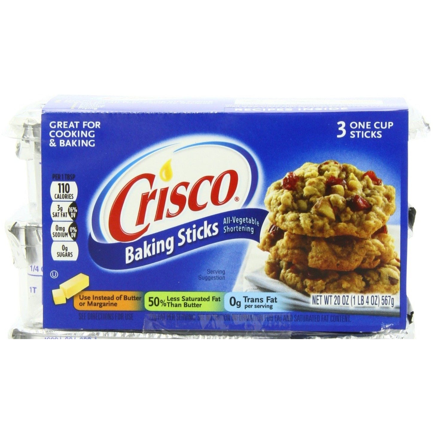 Crisco All-Vegetable Shortening Sticks 20oz | 3pk