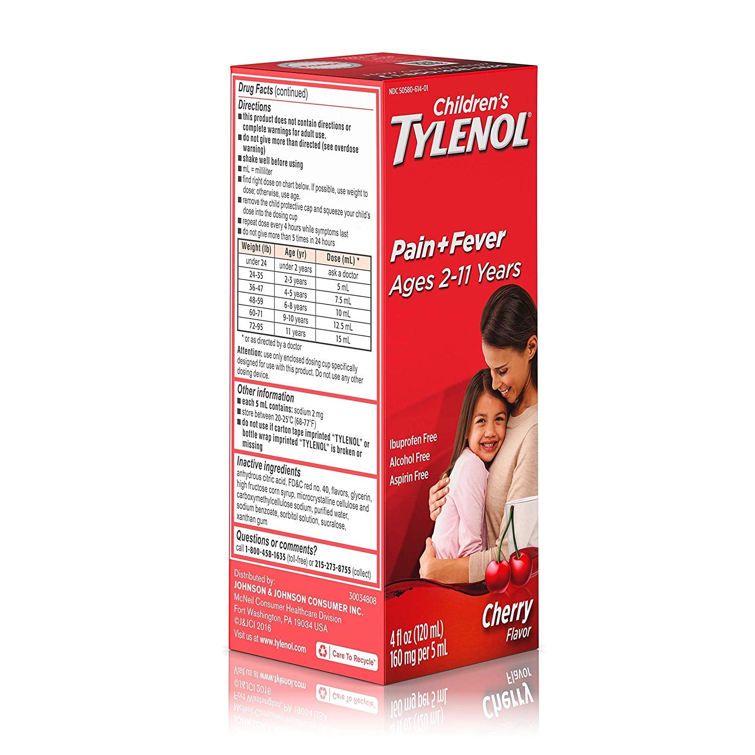 Tylenol Children's Liquid Cherry Flavor 4 oz