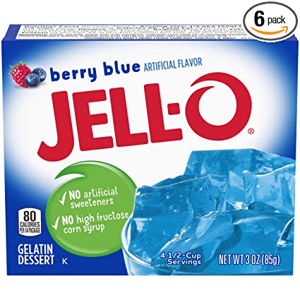 Jell-O Berry Blue Gelatin 3oz