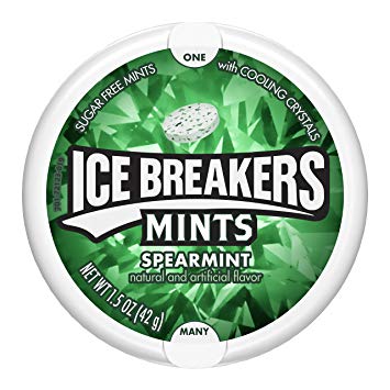 Ice Breakers Spearmint Sugar Free Mints, 1.5 oz