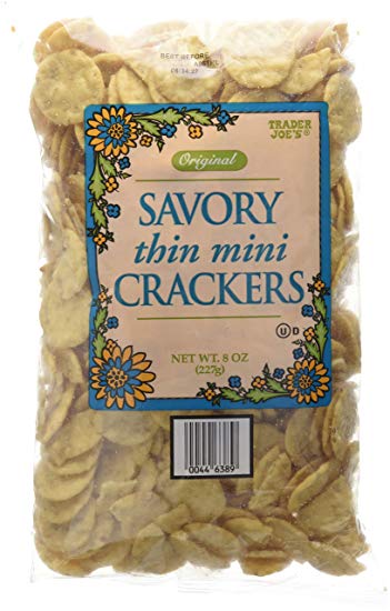 TJ Savory Thin Mini Crackers 8oz