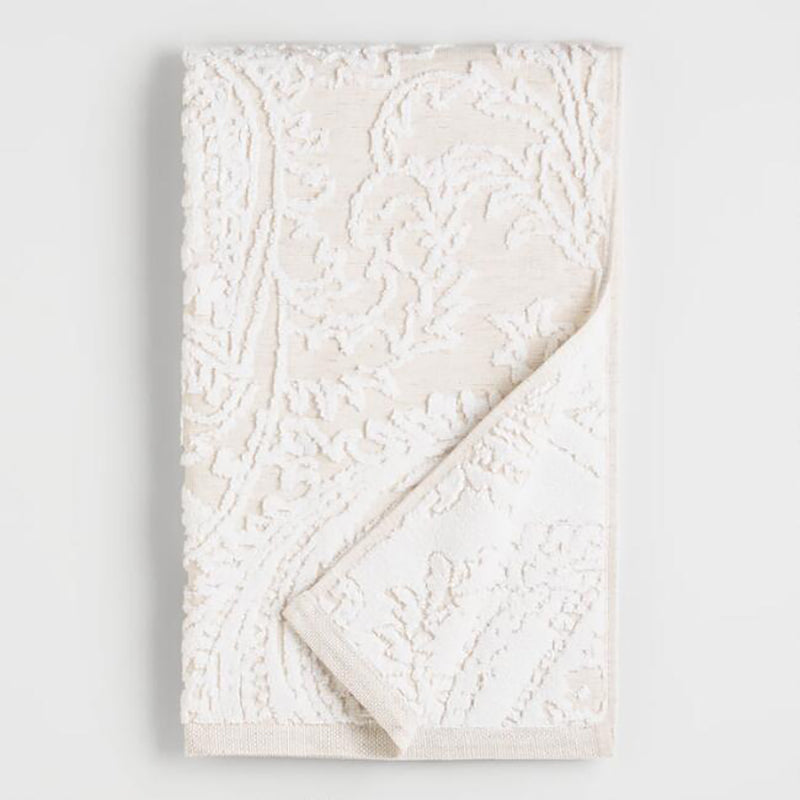 Alexandra Linen Cream Brocade Handtowel