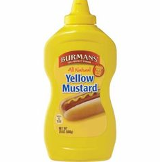 Burman's Yellow Mustard 20oz