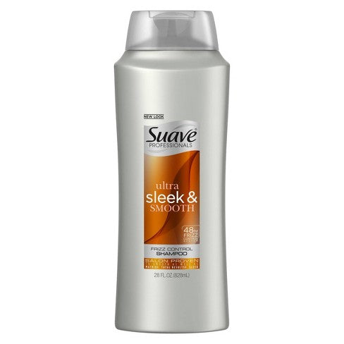 Suave Professionals Ultra Sleek & Smooth Frizz Control Shampoo, 28 Fl Oz