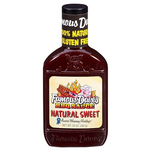 Famous Dave's Natural Sweet BBQ Sauce 20 oz