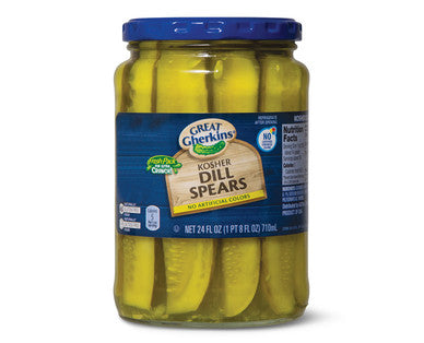 Great Gherkins Kosher Dill Spears 24 oz