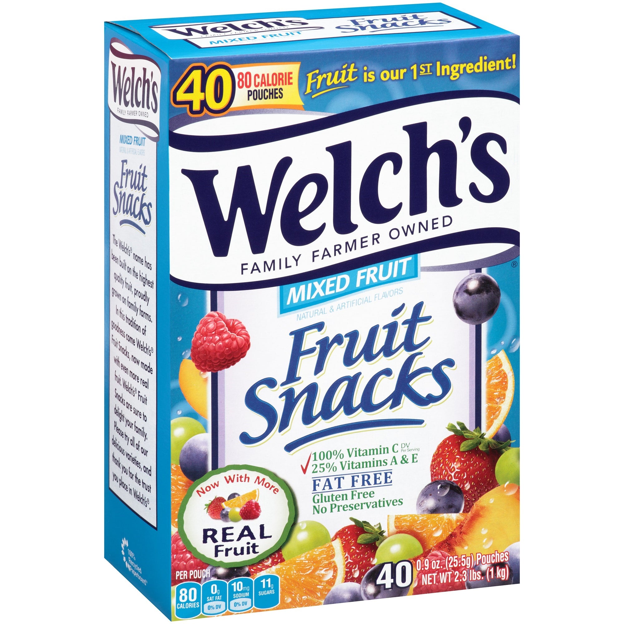 Welch's Mixed Fruit Flavored Fruit Snacks 40ct