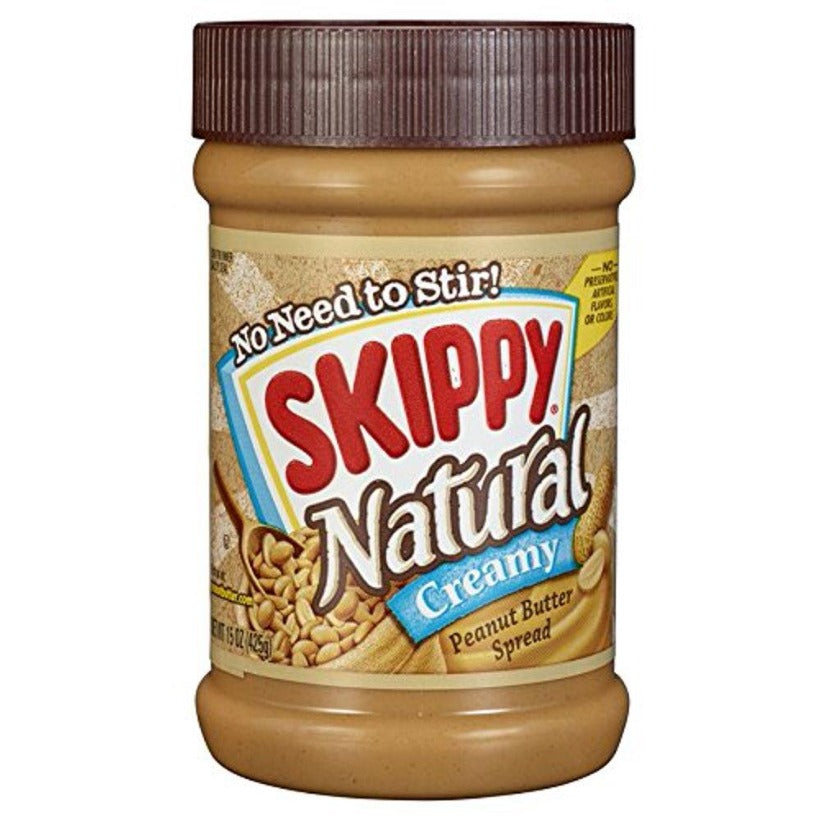 Skippy Natural Creamy Peanut Butter 15oz