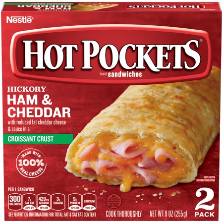 Nestle Ham & Cheddar Hot Pockets 9oz | 2pk