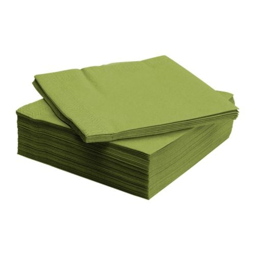 Fantastisk, 15x15 Napkins, Green 50ct