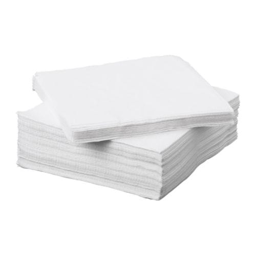 Fantastisk, 40x40 Napkins, White 100ct