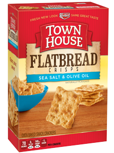 Town House Sea Salt & Olive Oil Flatbread Crisps 9.5 oz
