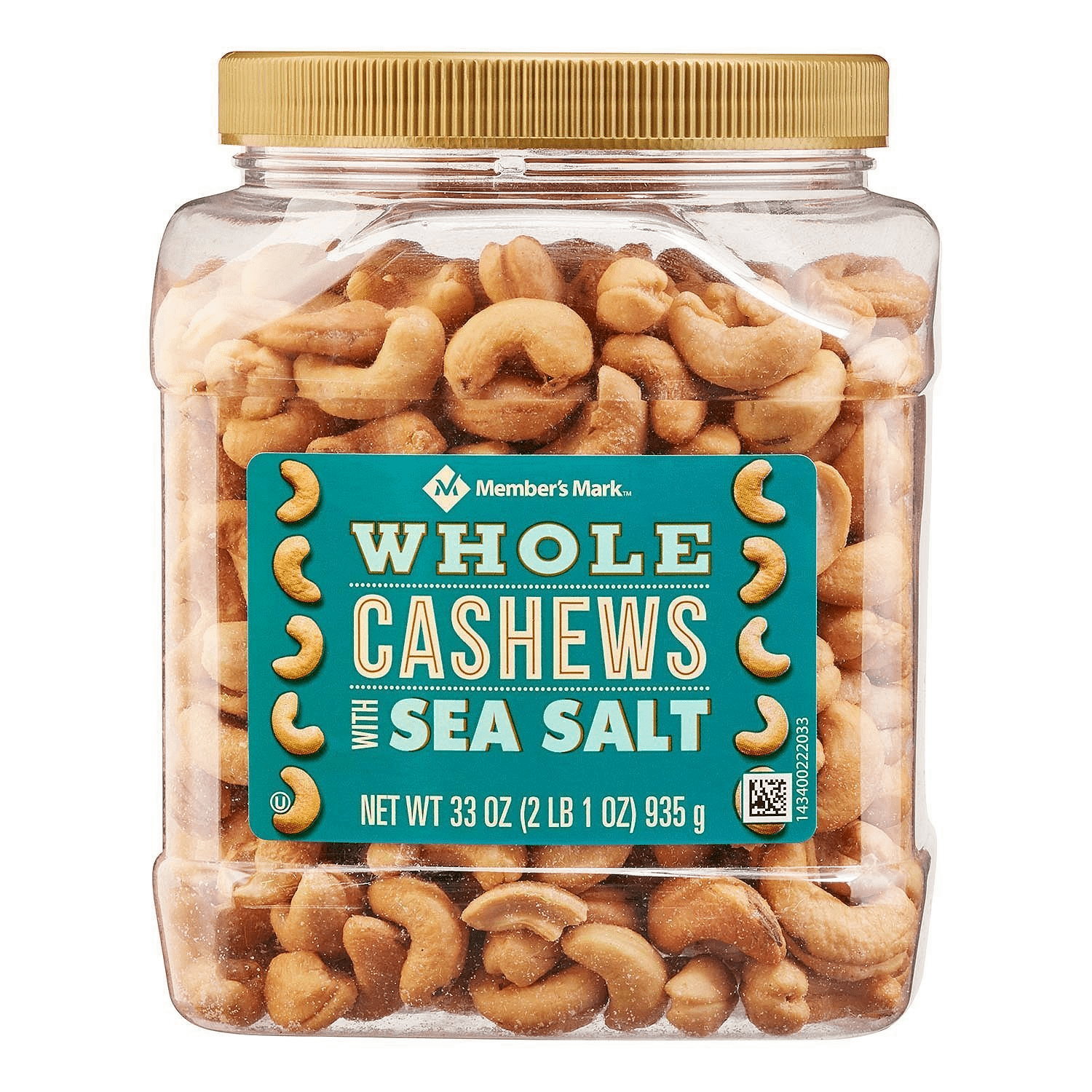 Member's Mark Whole Cashews with Sea Salt 33oz