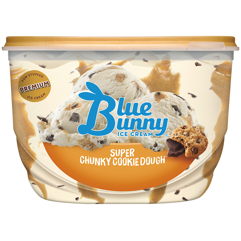 Blue Bunny Super Chunky Cookie Dough Ice Cream 1.43qt